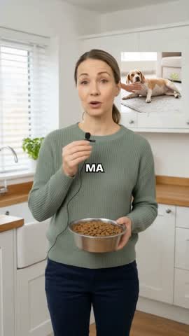 Hook beat of the remade ad: a presenter in a kitchen talking to the camera